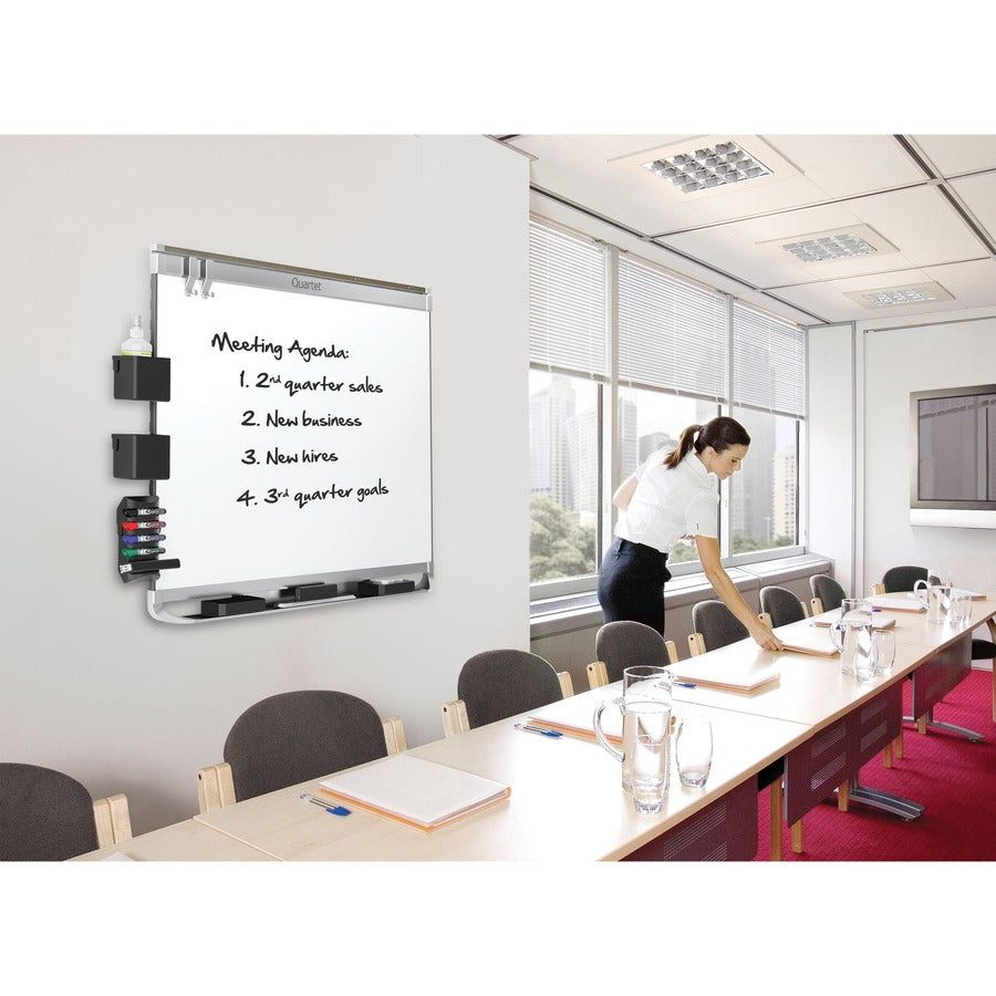 Quartet Prestige 2 Dry-Erase Board - 72" (6 ft) Width x 48" (4 ft) Height - White Porcelain Surface - Silver Aluminum Frame - Horizontal - Magnetic - 1 Each - TAA Compliant - 
