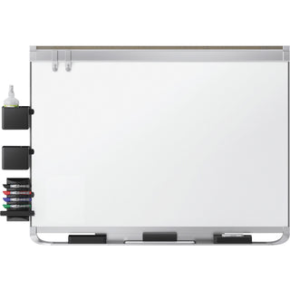Quartet Prestige 2 Dry-Erase Board - 72" (6 ft) Width x 48" (4 ft) Height - White Porcelain Surface - Silver Aluminum Frame - Horizontal - Magnetic - 1 Each - TAA Compliant - 