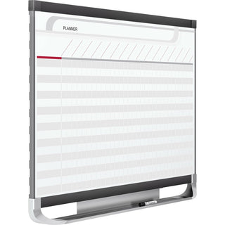 Quartet Prestige 2 Total Erase Chart Planner Board - White, Graphite - 24" Height x 36" Width - Durable, Stain Resistant, Magnetic, Ghost Resistant, Marker Tray, Mountable, Maintenance Schedule - 1 Each - 