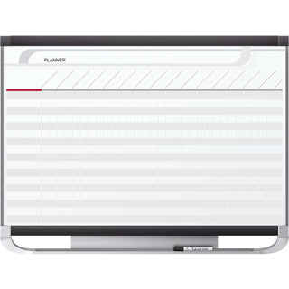 Quartet Prestige 2 Total Erase Chart Planner Board - White, Graphite - 36" Height x 48" Width - Durable, Stain Resistant, Magnetic, Ghost Resistant, Marker Tray, Mountable - 1 Each - TAA Compliant - 