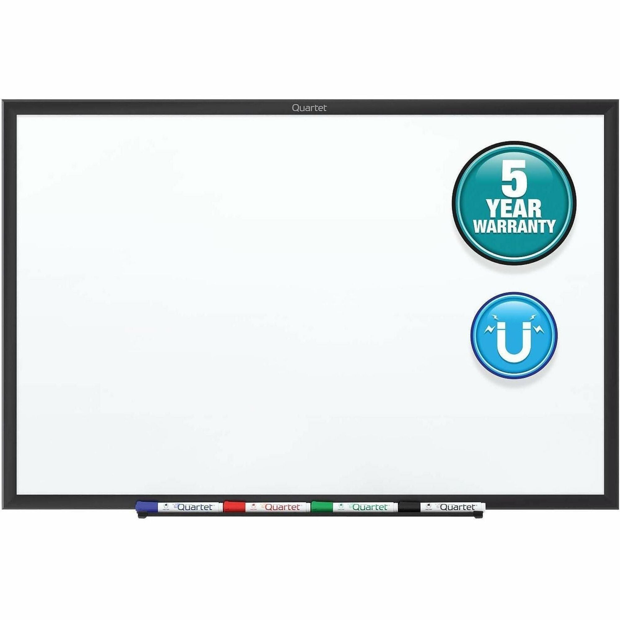 Classic Series Nano-Clean Dry Erase Board, 24 x 18, White Surface, Black Aluminum Frame
