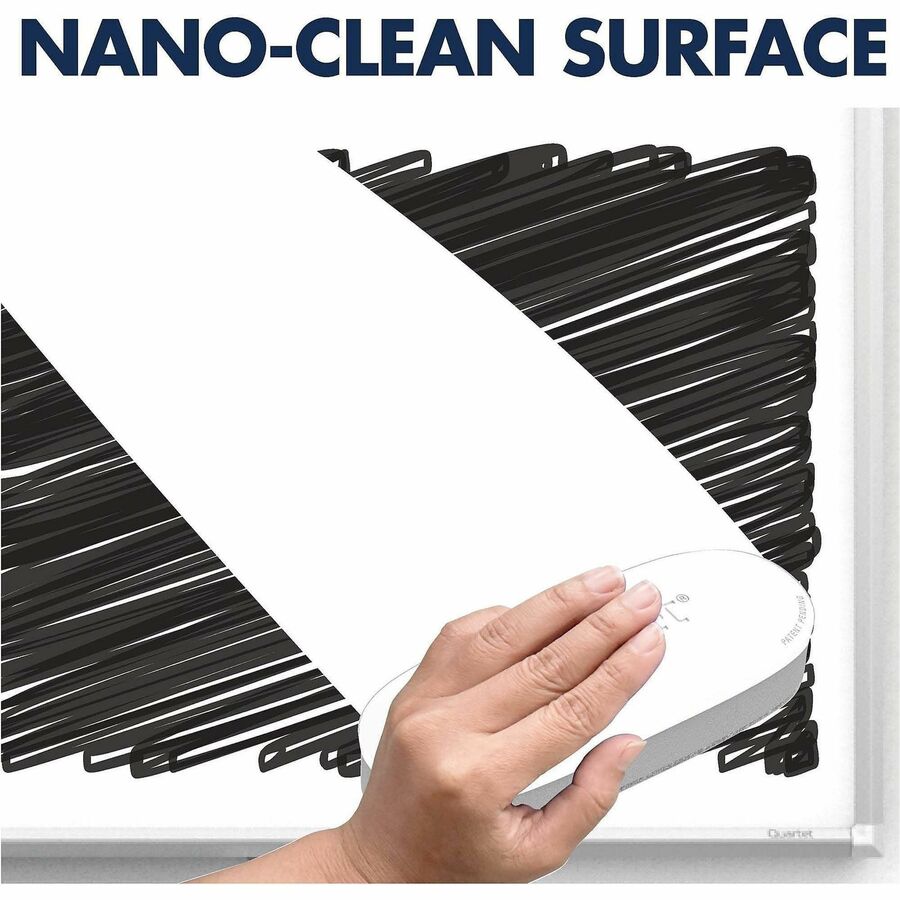 Classic Series Nano-Clean Dry Erase Board, 36 x 24, White Surface, Silver Aluminum Frame