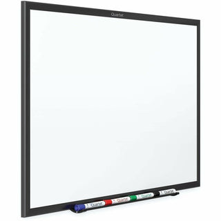 Quartet Classic Magnetic Whiteboard - 72" (6 ft) Width x 48" (4 ft) Height - White Painted Steel Surface - Black Aluminum Frame - Horizontal/Vertical - Magnetic - 1 Each - TAA Compliant