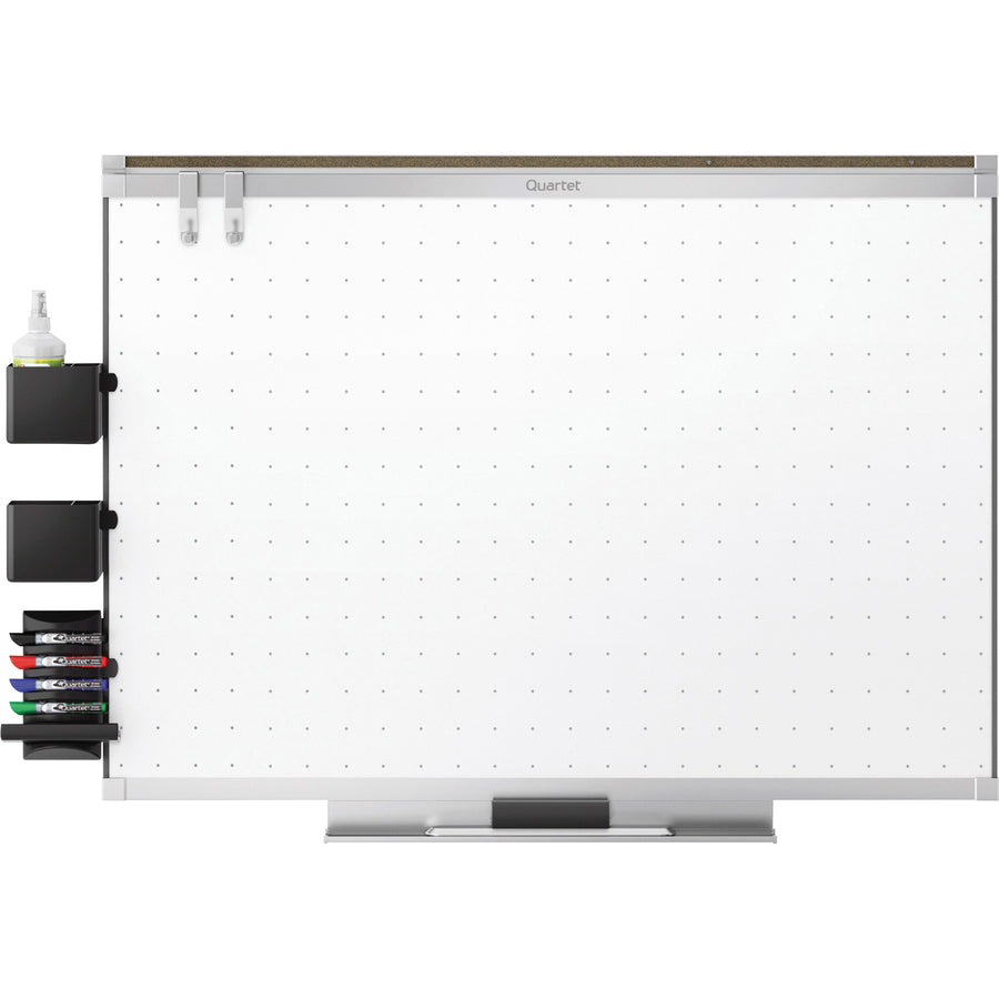 Quartet Prestige 2 Total Erase Whiteboard - 72" (6 ft) Width x 48" (4 ft) Height - White Surface - Silver Aluminum Frame - Horizontal - 1 Each - 