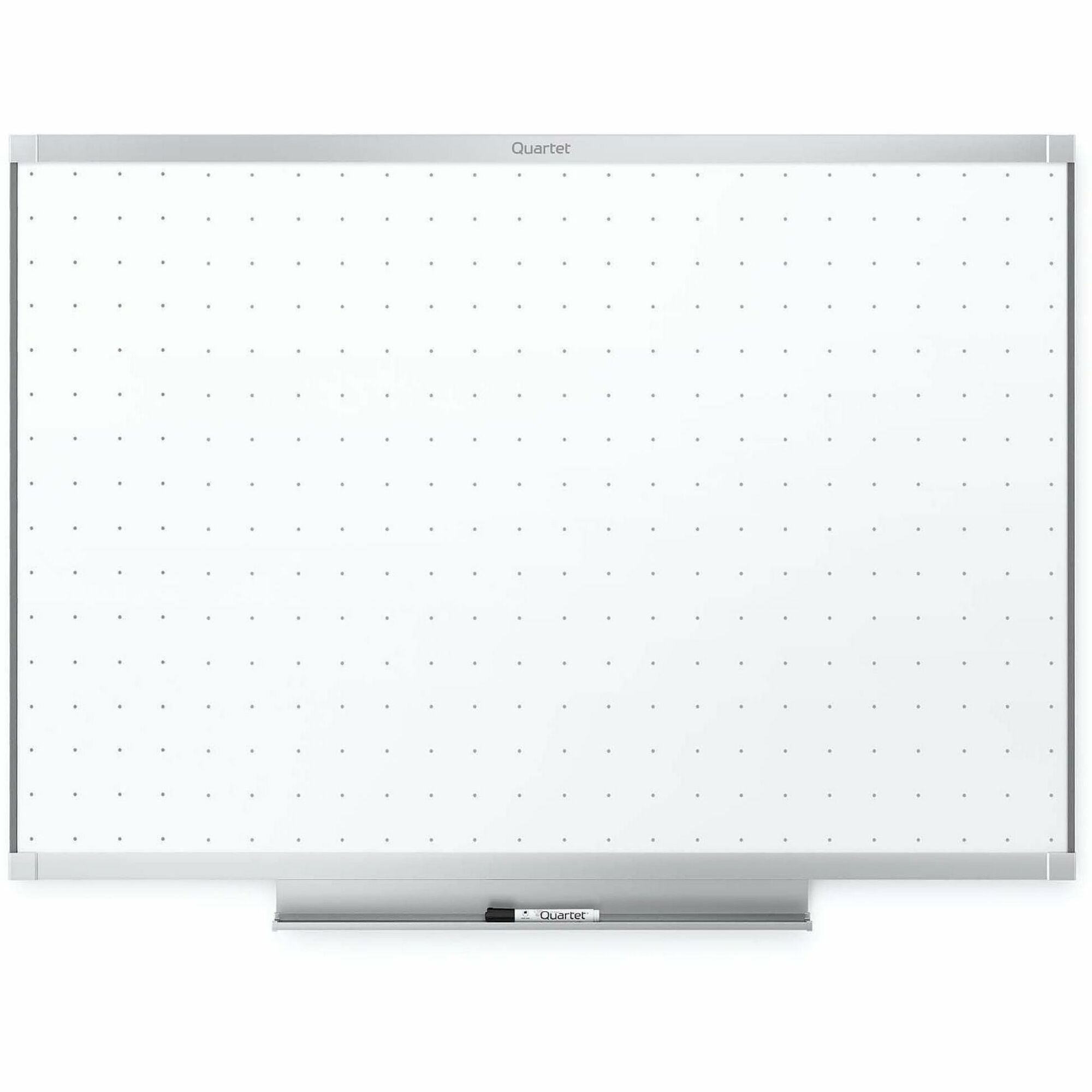 Quartet Prestige 2 Total Erase Whiteboard - 72" (6 ft) Width x 48" (4 ft) Height - White Surface - Silver Aluminum Frame - Horizontal - 1 Each