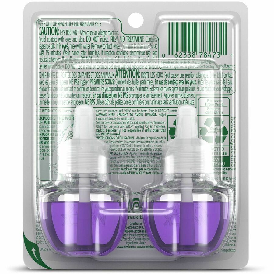 Scented Oil Refill, Lavender & Chamomile, .67oz, 2/Pack, Sold as 1 Package - 4