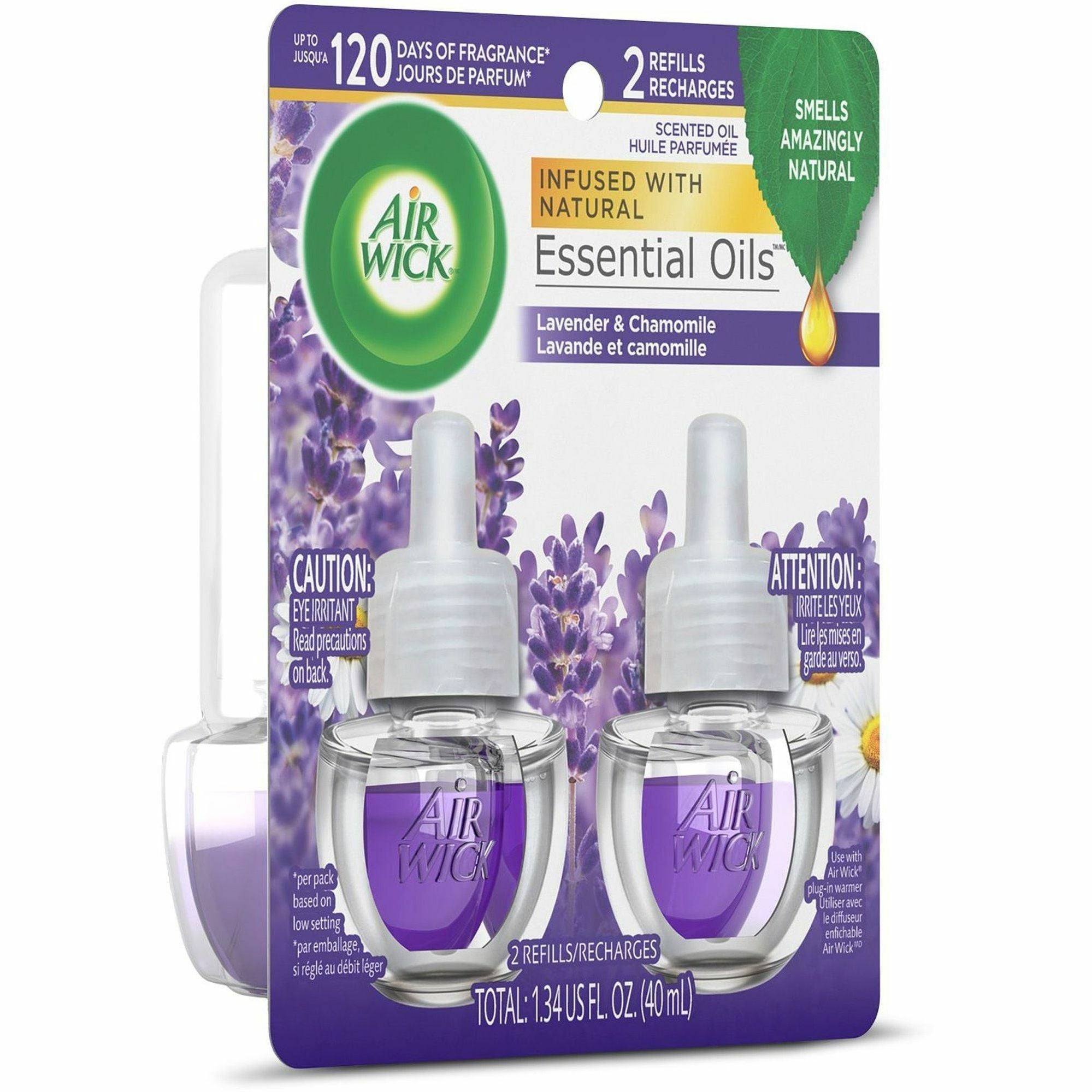 Scented Oil Refill, Lavender & Chamomile, .67oz, 2/Pack, Sold as 1 Package - 3