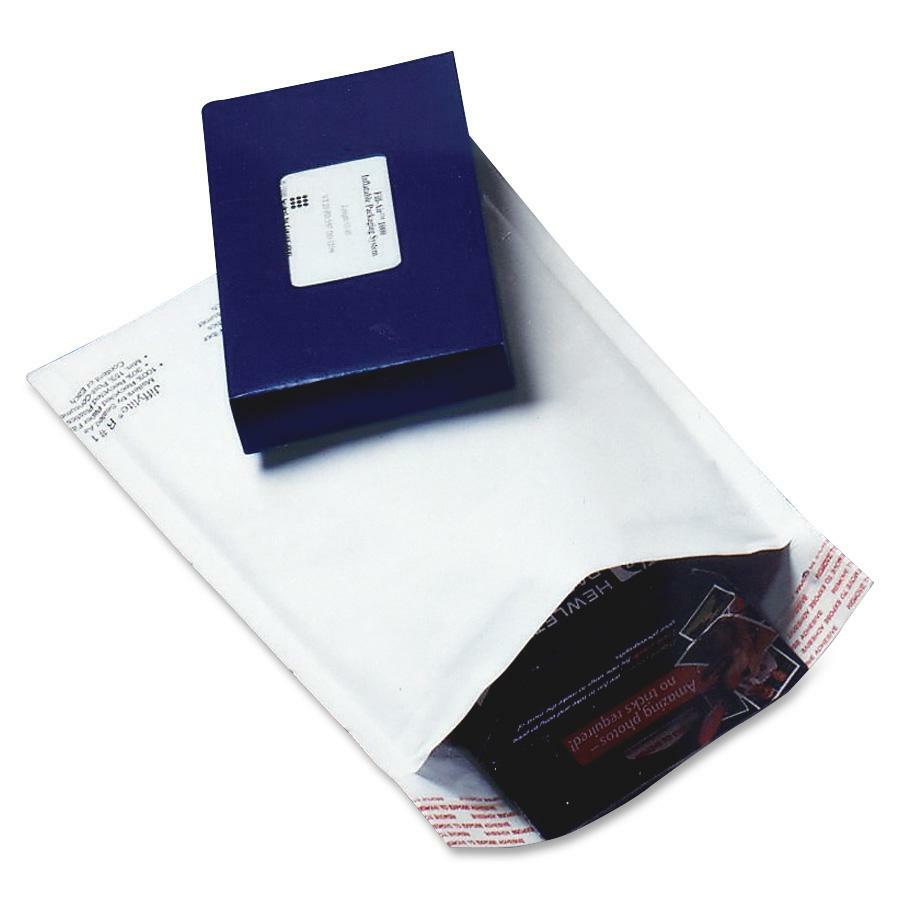Jiffylite Self-Seal Bubble Mailer, #0, Barrier Bubble Air Cell Cushion, Self-Adhesive Closure, 6 x 10, White, 200/Carton