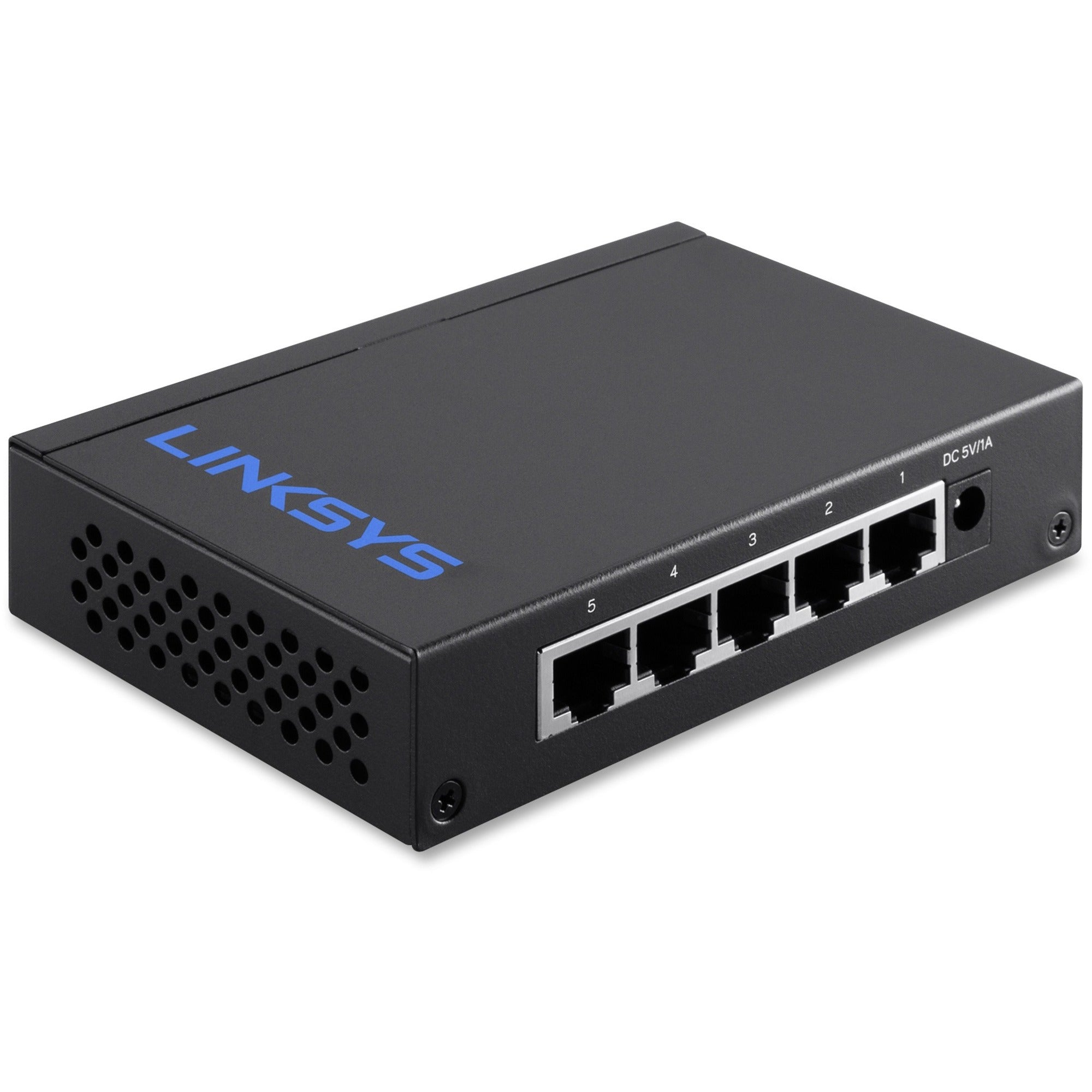 Linksys LGS105 5-Port Business Desktop Gigabit Switch - 5 Ports - 10/100/1000Base-T - 2 Layer Supported - Twisted Pair - Desktop, Wall Mountable - Lifetime Limited Warranty - 