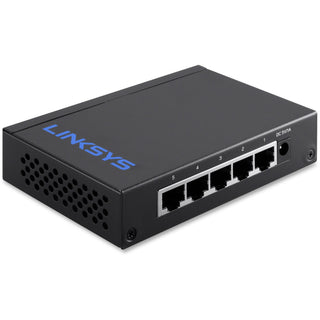 Linksys LGS105 5-Port Business Desktop Gigabit Switch - 5 Ports - 10/100/1000Base-T - 2 Layer Supported - Twisted Pair - Desktop, Wall Mountable - Lifetime Limited Warranty - 