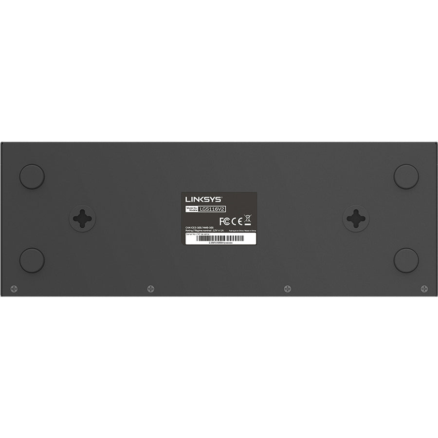 linksys-16-port-desktop-gigabit-switch-16-ports-10-100-1000base-t-2-layer-supported-twisted-pair-desktop-wall-mountable-lifetime-limited-warranty_lnklgs116 - 2