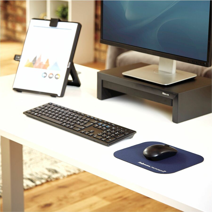 Mouse Pad with Microban Protection, 9 x 8, Navy