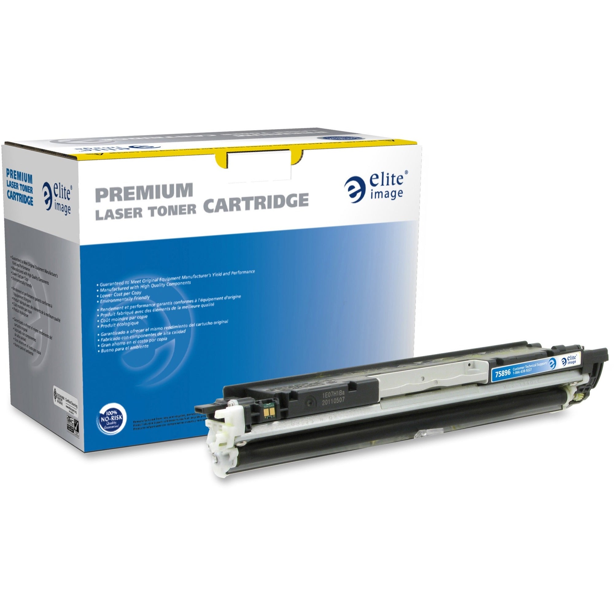 Elite Image Remanufactured Laser Toner Cartridge - Alternative for HP 126A (CE312A) - Yellow - 1 Each - 1000 Pages - 1