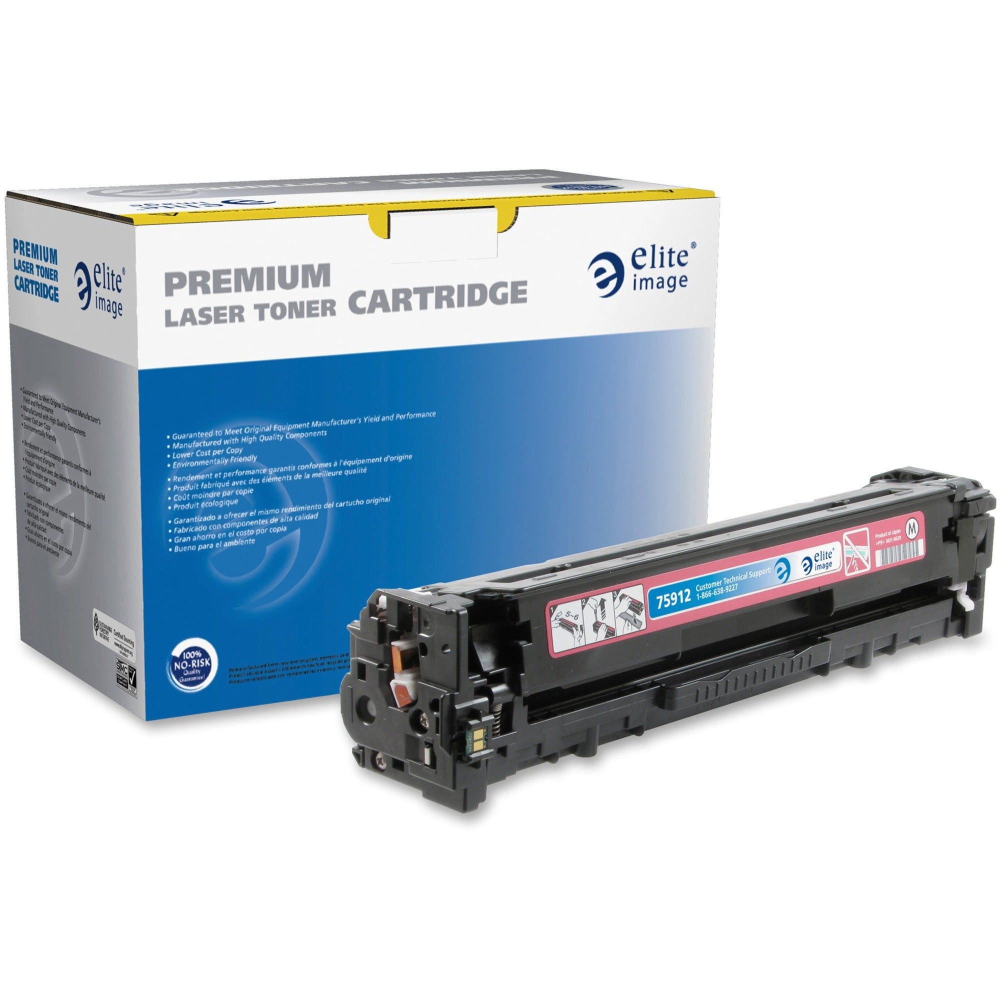 Elite Image Remanufactured Laser Toner Cartridge - Alternative for HP 131A (CF213A) - Magenta - 1 Each - 1800 Pages - 
