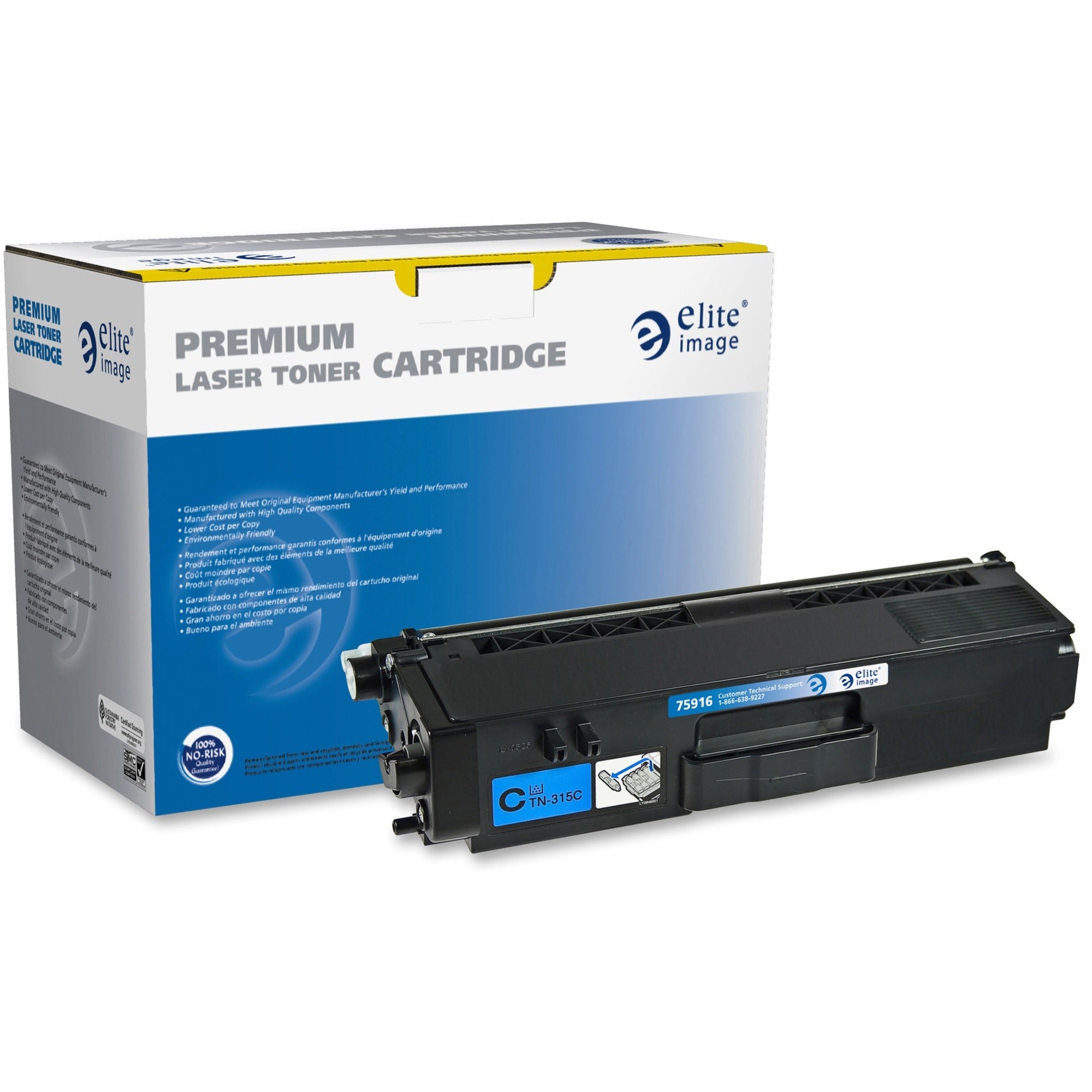 Elite Image Remanufactured Toner Cartridge - Alternative for Brother (TN310) - Laser - 1500 Pages - Cyan - 1 Each - 
