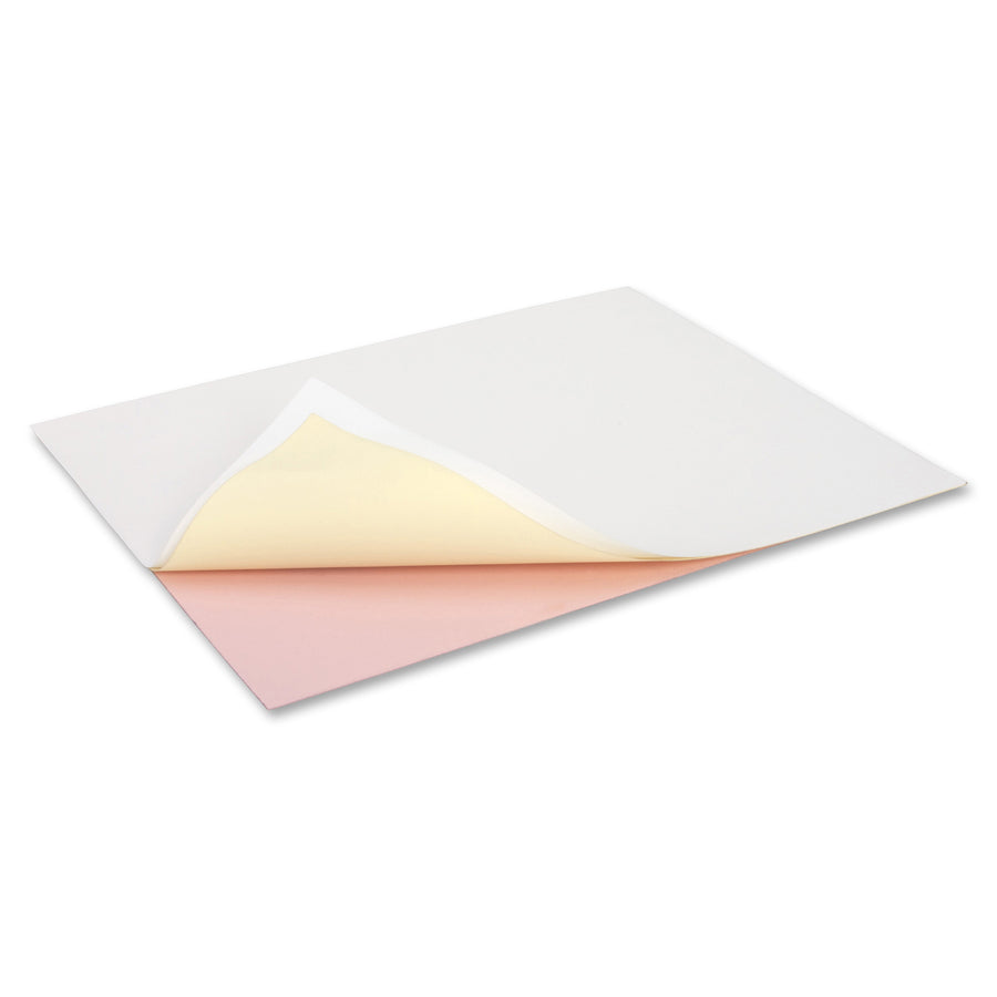 NCR Paper Zero/Form II 3-part Carbonless Paper - Assorted - Letter - 8 1/2" x 11" - Smooth - 501 / Pack - Precollated - Bright White, Canary, Pink - 