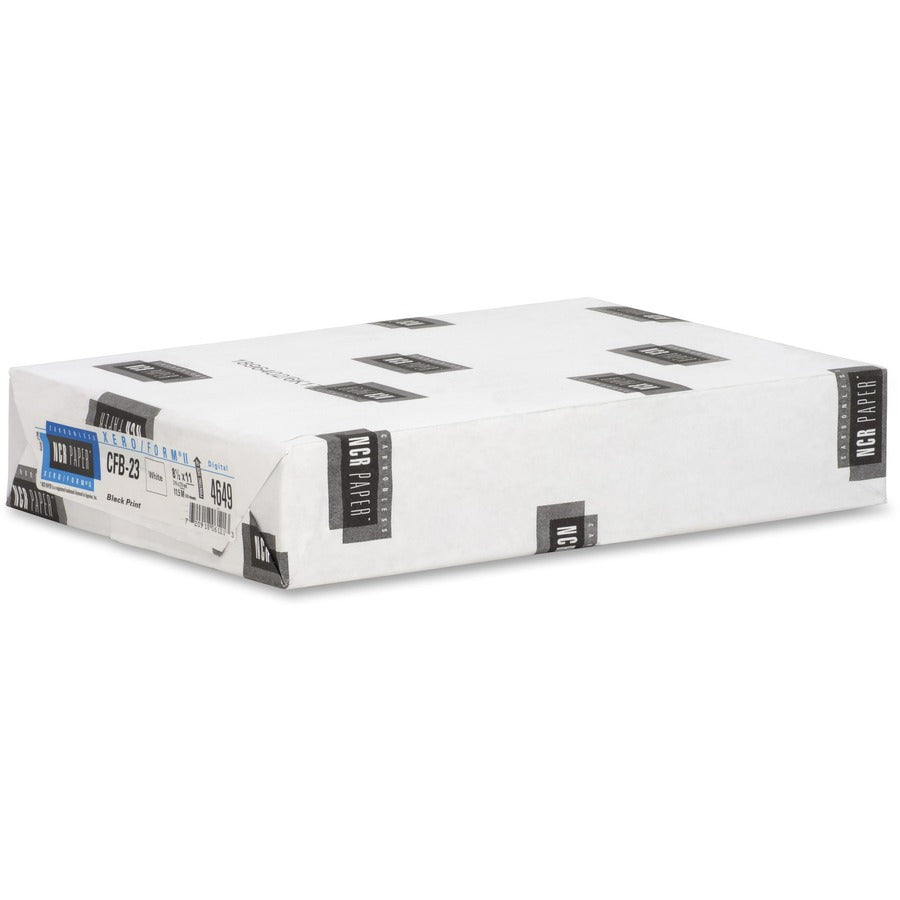 NCR Paper Xero/Form II Carbonless Uncollated Paper - White - Letter - 8 1/2" x 11" - Smooth - 500 / Pack - White