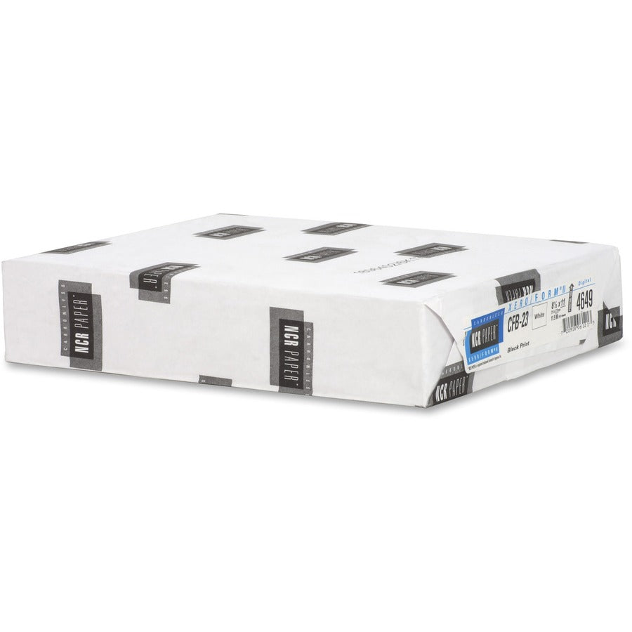 NCR Paper Xero/Form II Carbonless Uncollated Paper - White - Letter - 8 1/2" x 11" - Smooth - 500 / Pack - White