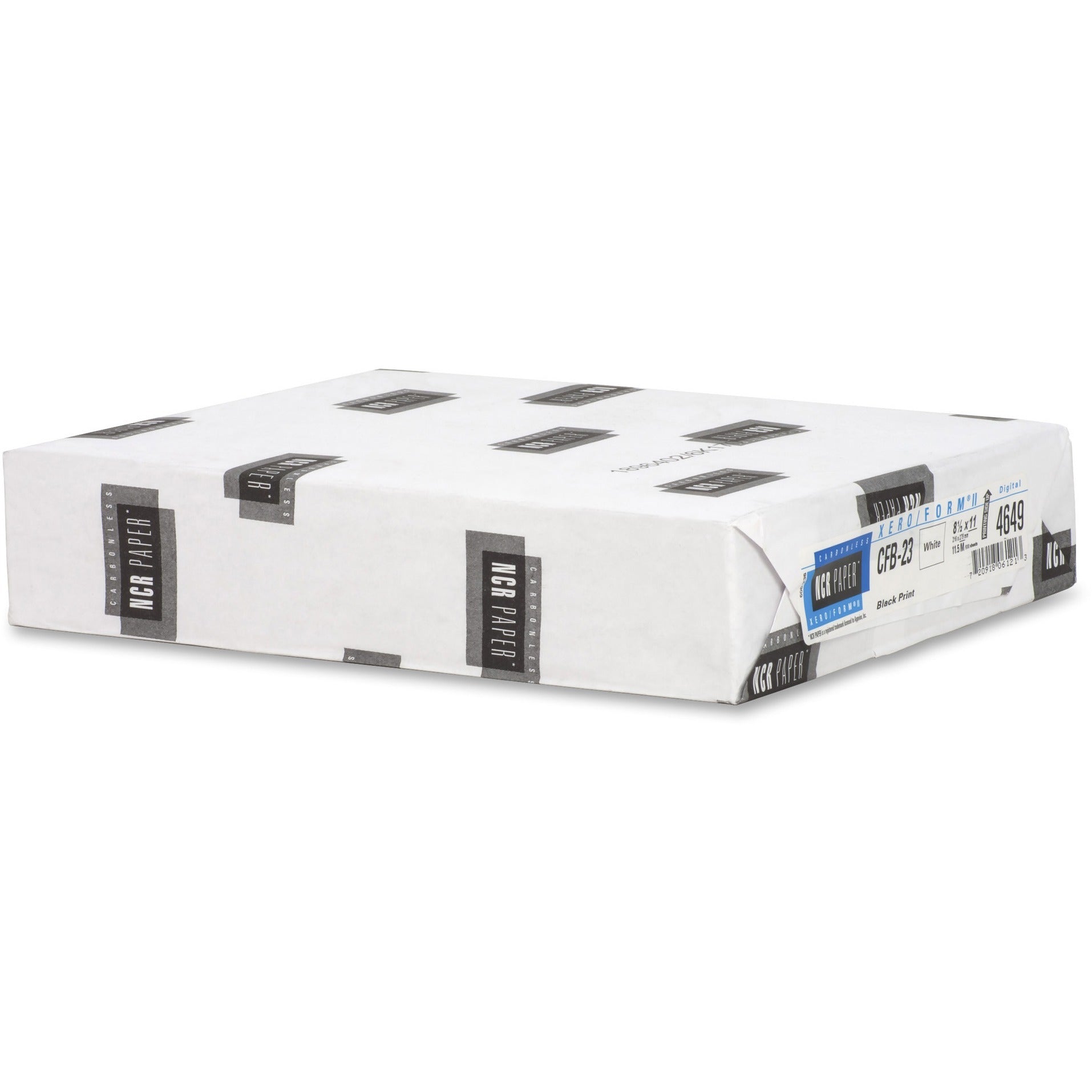 NCR Paper Xero/Form II Carbonless Uncollated Paper - White - Letter - 8 1/2" x 11" - Smooth - 500 / Pack - White - 