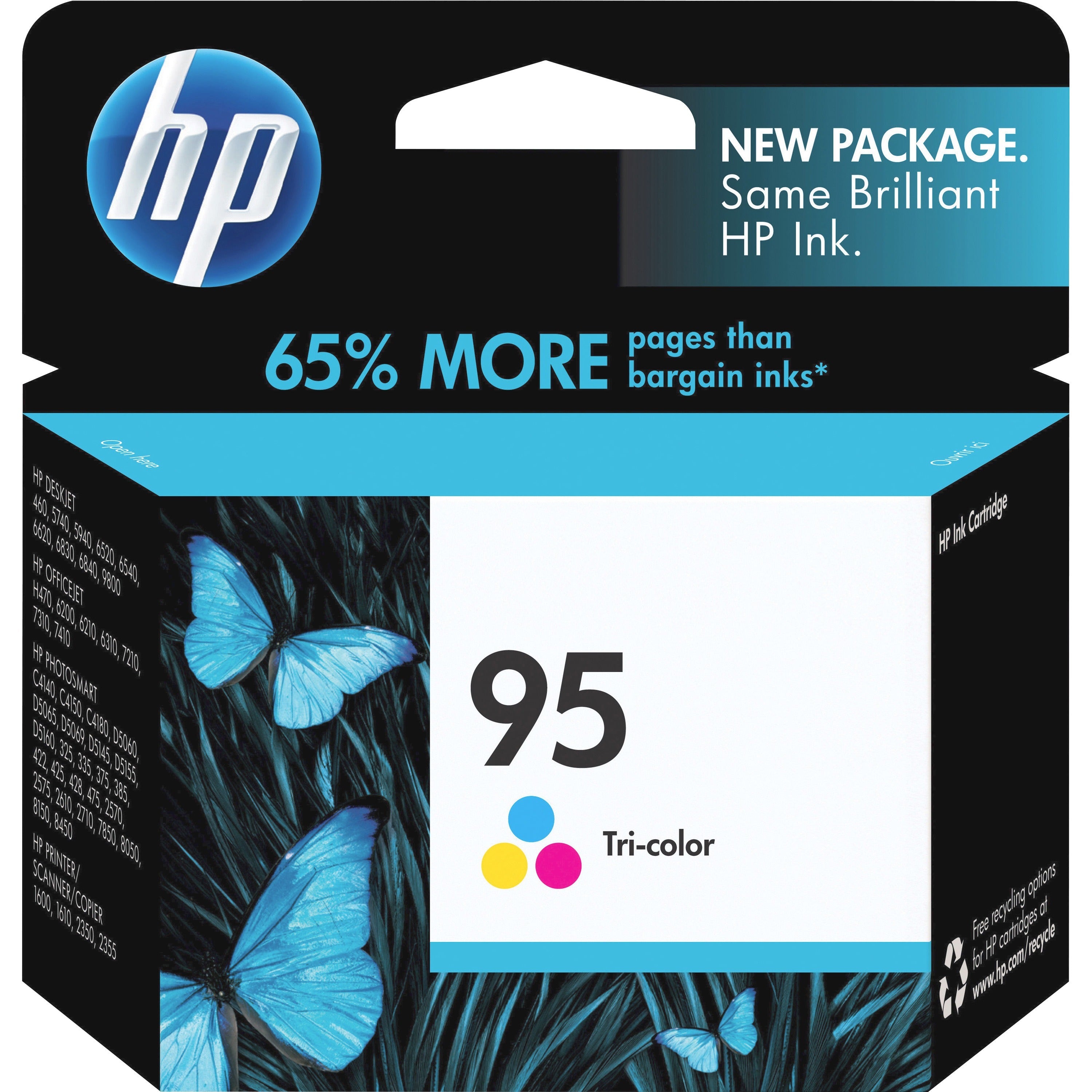 HP 95, (C8766WN) Tri-Color Original Ink Cartridge