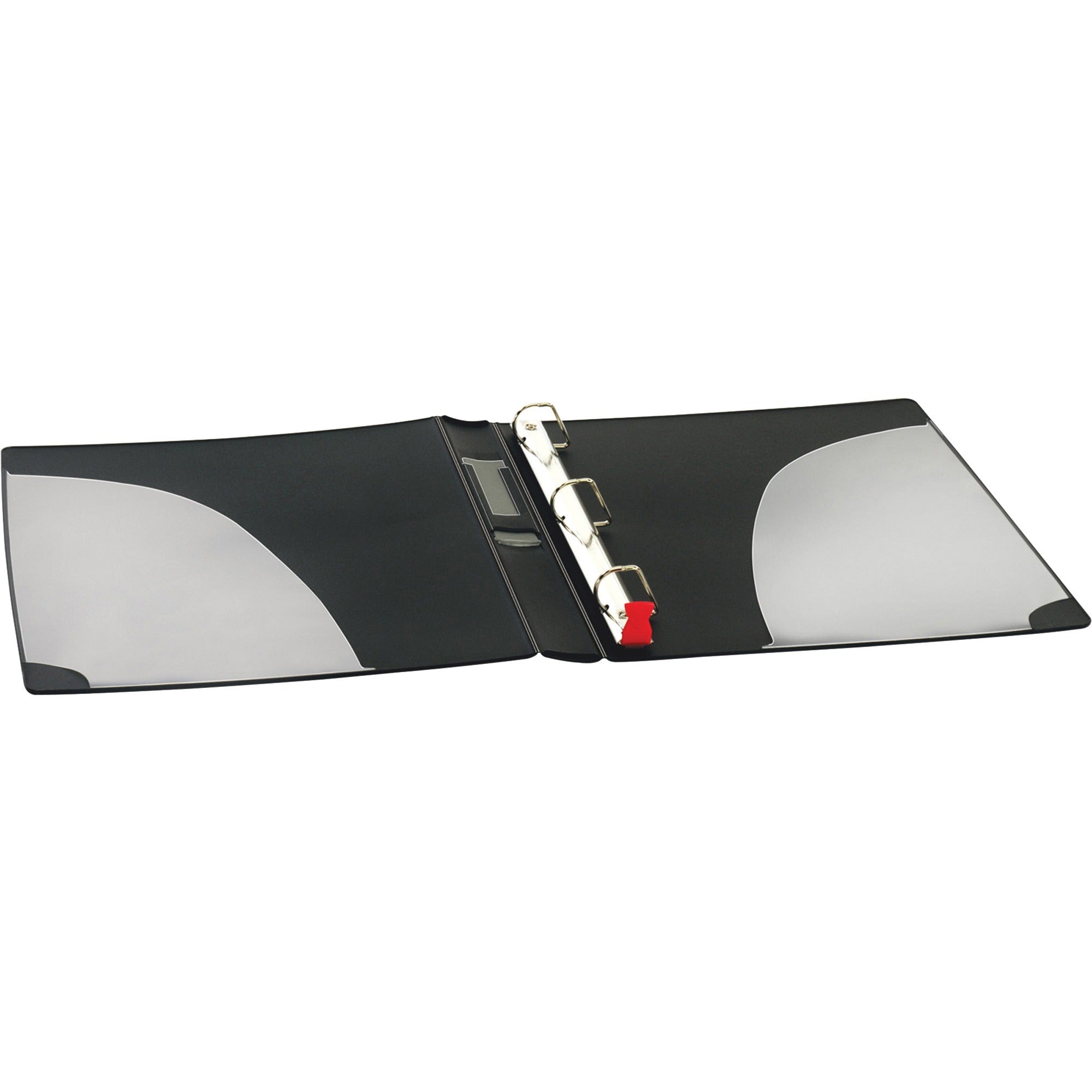 Cardinal SuperLife Pro Easy Open Slant-D Binder - 1 1/2" Binder Capacity - Letter - 8 1/2" x 11" Sheet Size - 350 Sheet Capacity - 3 x D-Ring Fastener(s) - 2 Internal Pocket(s) - Polypropylene - Black - 1 lb - Heavy Duty, Durable, Crack Resistant, Cl