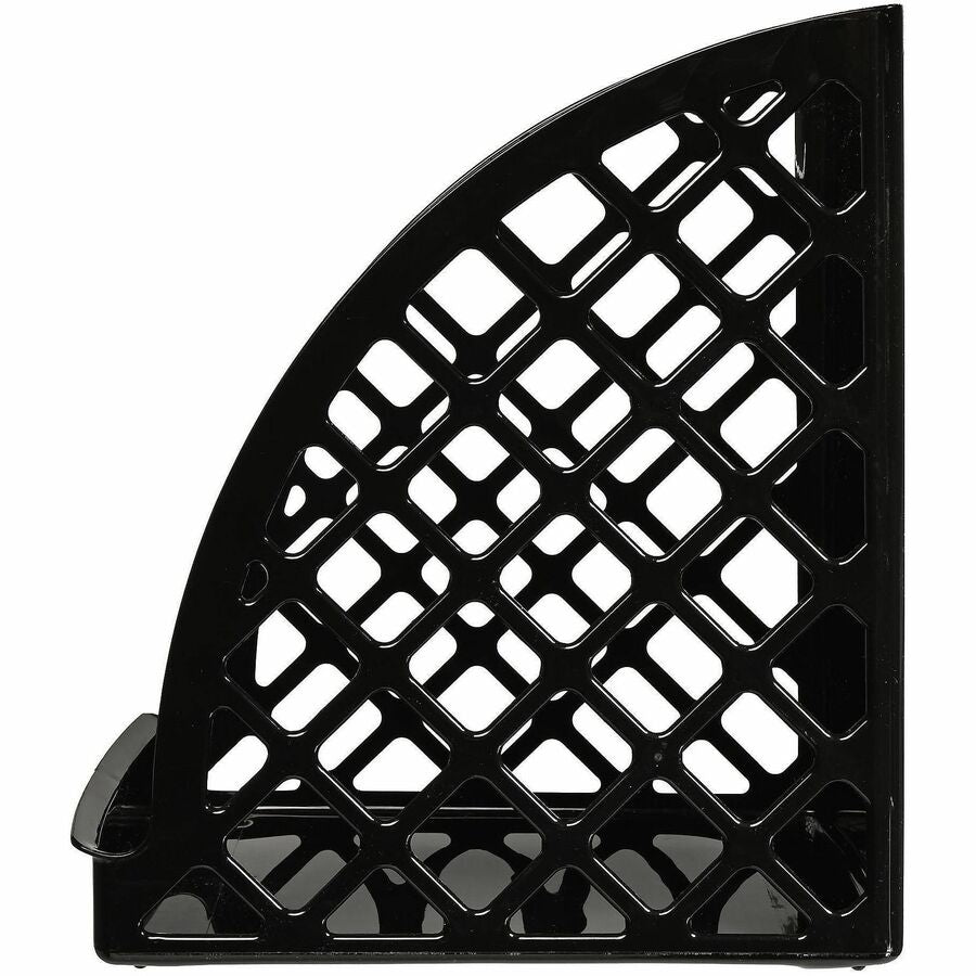 Deflecto Sustainable Office Magazine File - Black - 1 Each