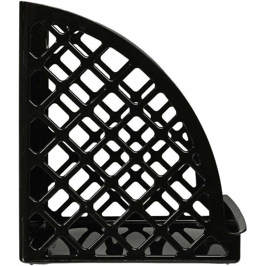 Deflecto Sustainable Office Magazine File - Black - 1 Each