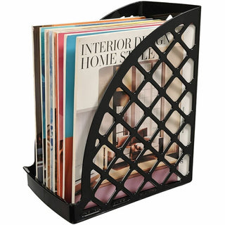 Deflecto Sustainable Office Magazine File - Black - 1 Each