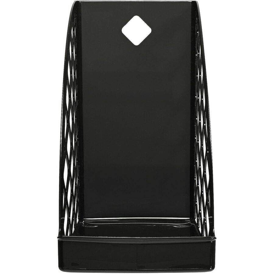 Deflecto Sustainable Office Magazine File - Black - 1 Each