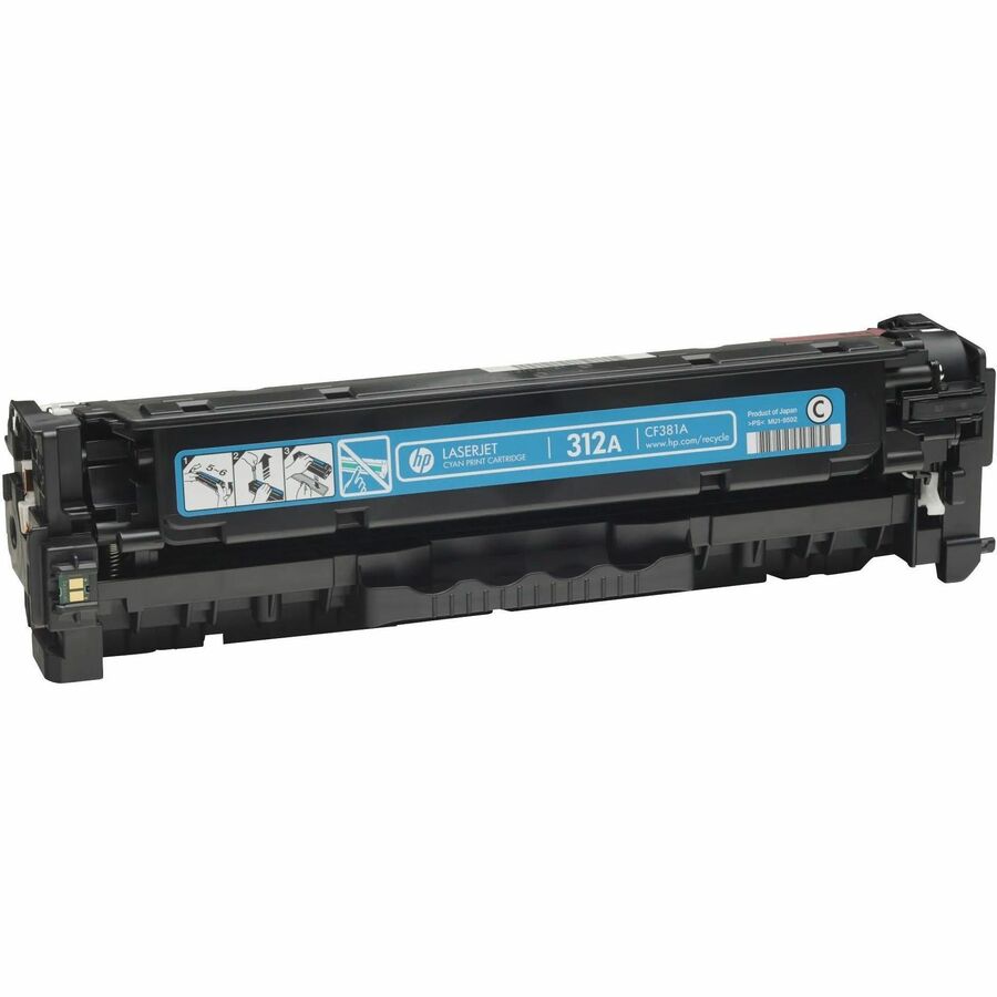 HP 312A, (CF381A) Cyan Original LaserJet Toner Cartridge