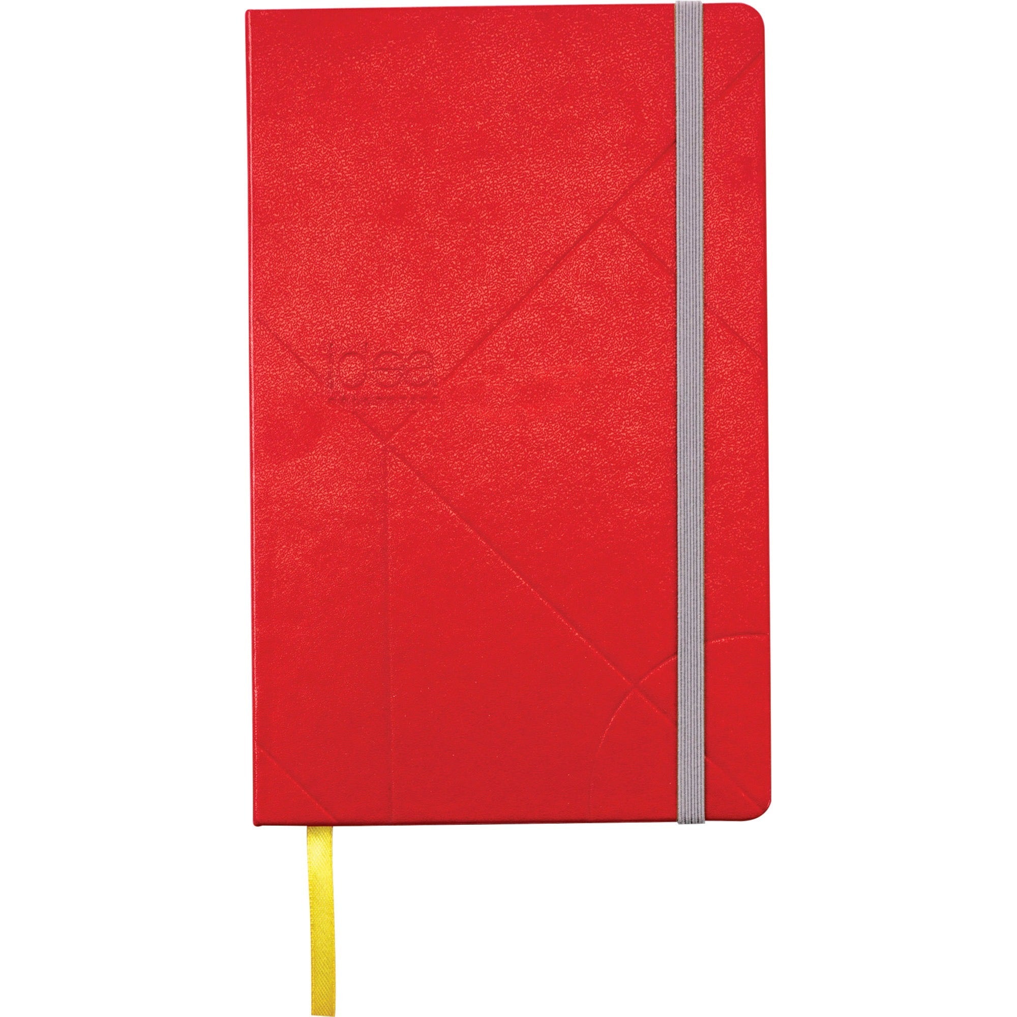 TOPS Idea Collective Hard Cover Journal - 120 Sheets - 5" x 8 1/4" - 0.63" x 5" x 8.3" - Cream Paper - Red Cover - Acid-free, Durable Cover, Ribbon Marker, Elastic Closure, Pocket - 1 Each - 