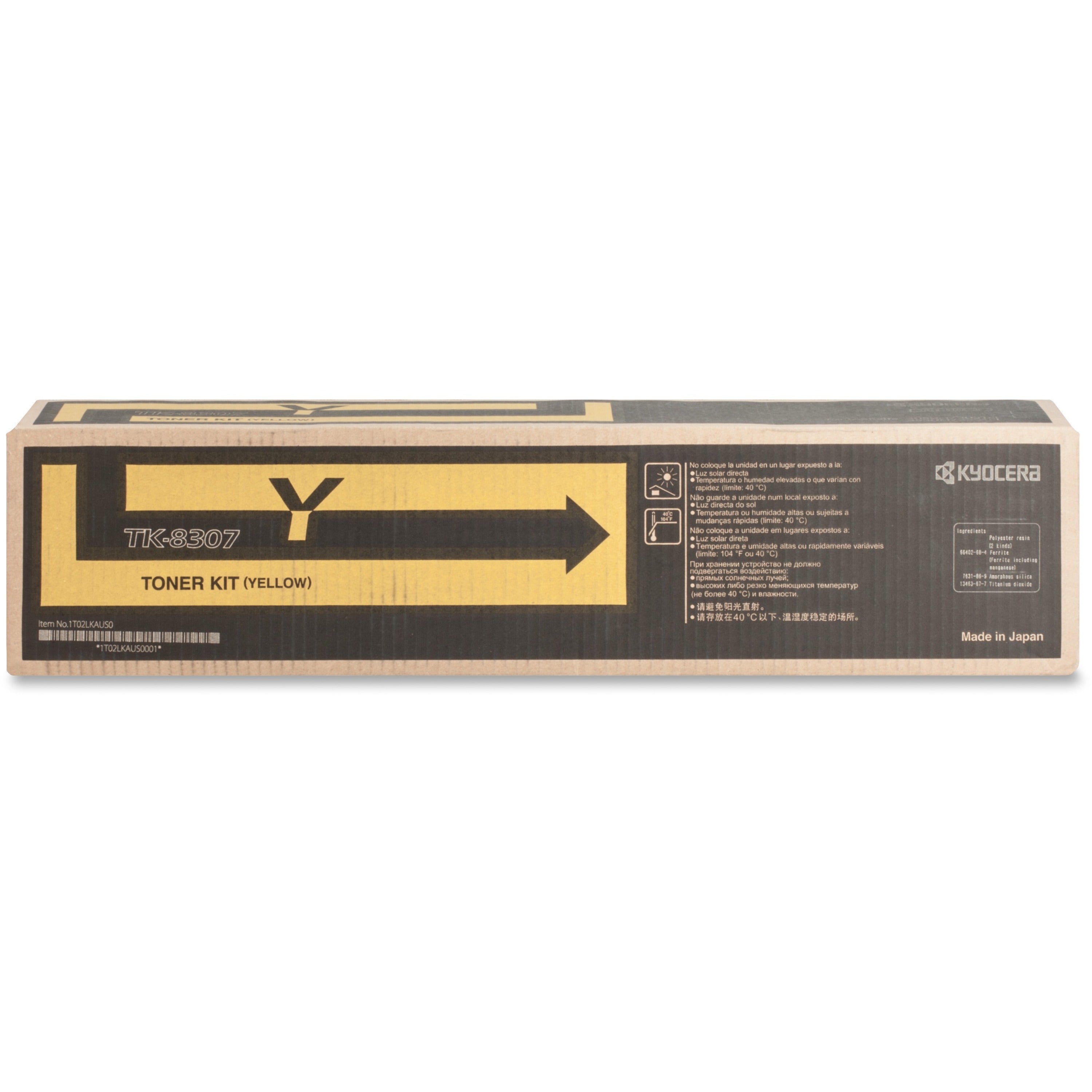 Kyocera Original Toner Cartridge - Laser - 15000 Pages - Yellow - 1 Each - 