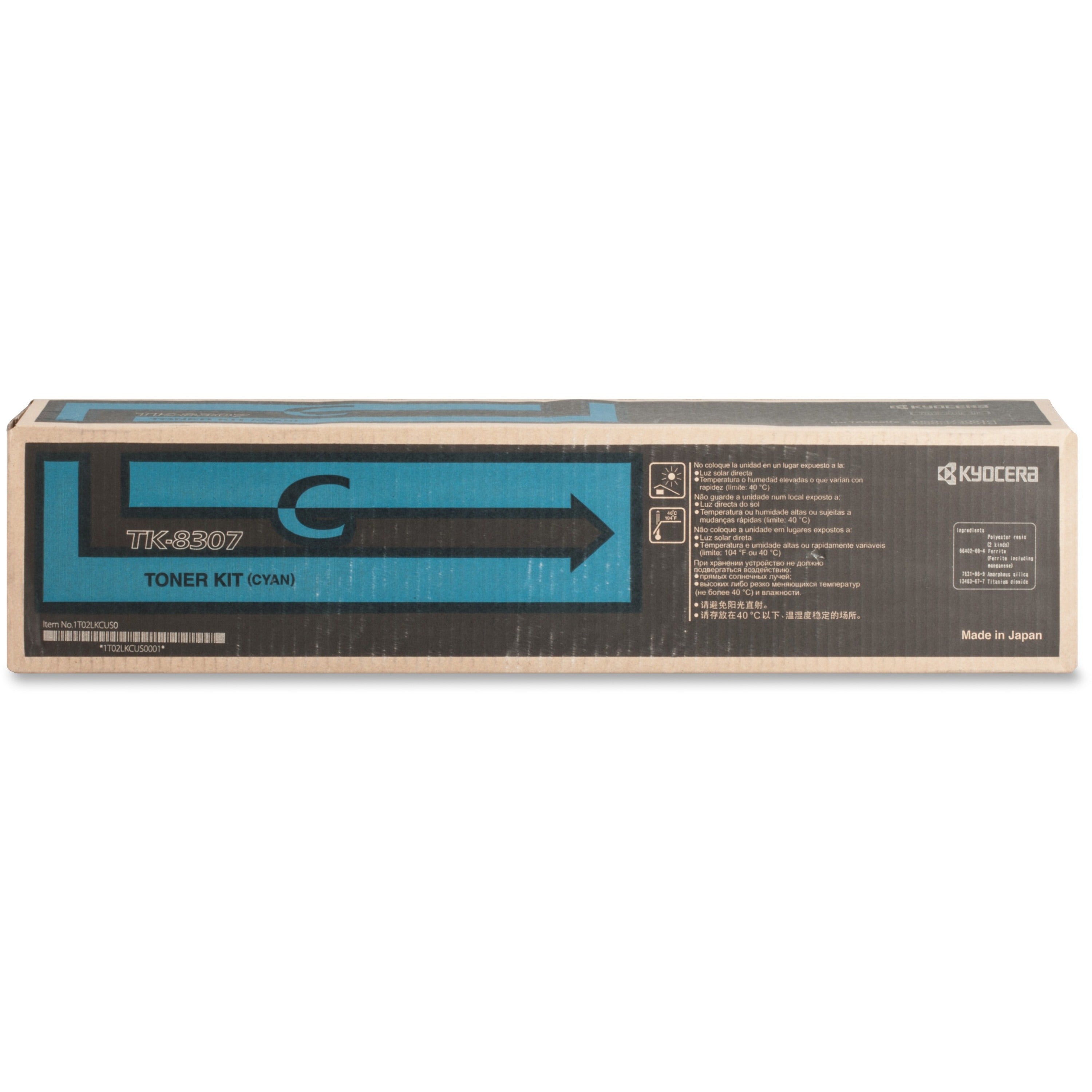 Kyocera TK-8307C Original Toner Cartridge - Laser - 15000 Pages - Cyan - 1 Each - 