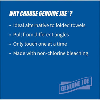 Genuine Joe Centerpull Paper Towels - 2 Ply - 600 Sheets/Roll - 3.02" Core - White - Fiber - Non-chlorine Bleached, Center Pull - For Washroom - 6 / Carton