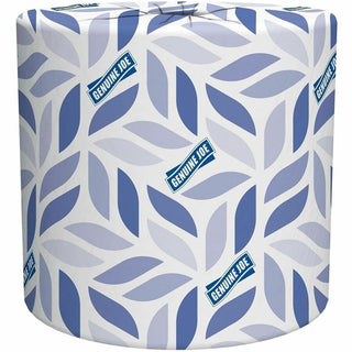 Genuine Joe 2-ply Standard Bath Tissue Rolls - 2 Ply - 4" x 3.20" - 500 Sheets/Roll - 1.63" Core - White - Perforated, Absorbent, Soft - 96 / Carton