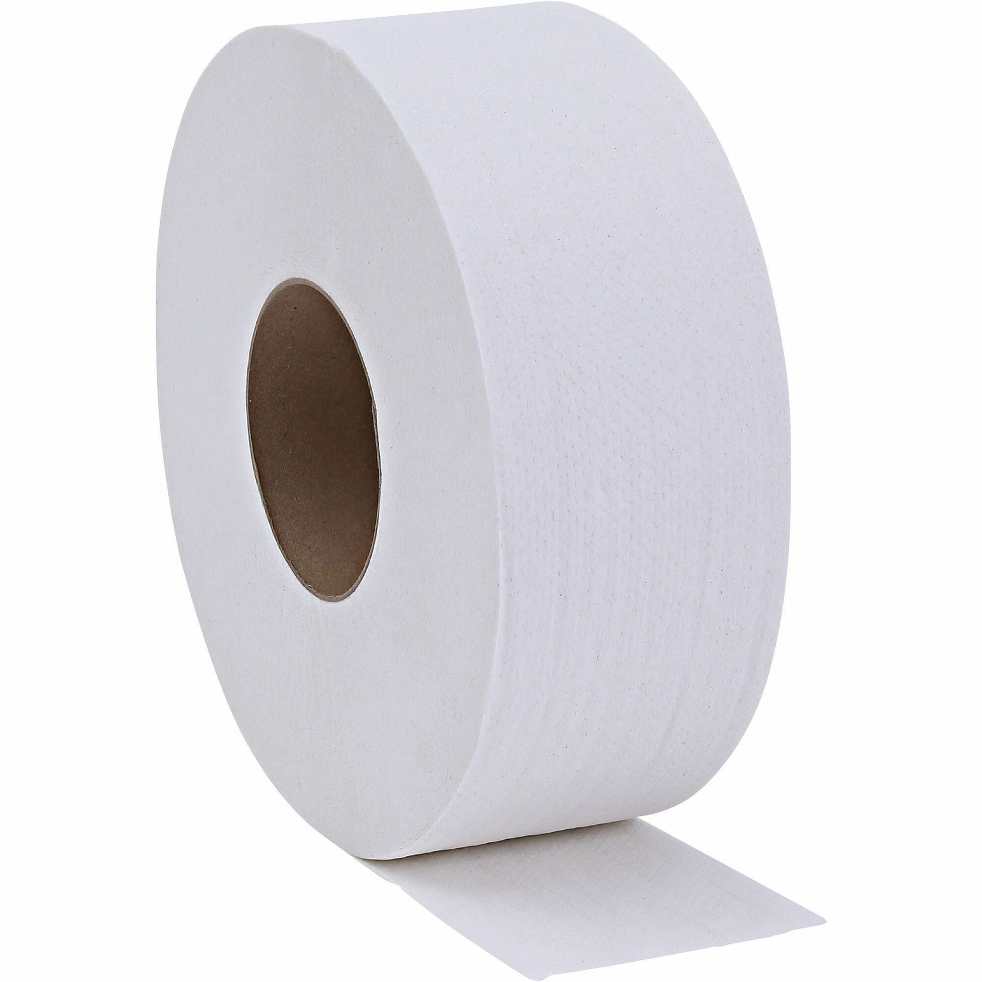 genuine-joe-2-ply-jumbo-roll-dispenser-bath-tissue-2-ply-330-x-650-ft-330-core-white-nonperforated-unscented-for-restroom-12-carton_gjo2565012 - 1