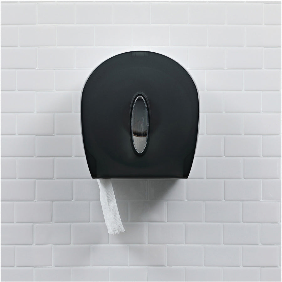 genuine-joe-2-ply-jumbo-roll-dispenser-bath-tissue-2-ply-330-x-650-ft-330-core-white-nonperforated-unscented-for-restroom-12-carton_gjo2565012 - 2