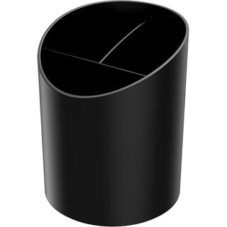 Deflecto Sustainable Office Recycled Large Pencil Cup - 5.6" x 4.4" x 4.4" - 1 Each - Black