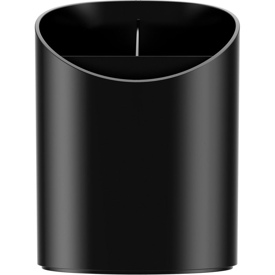 Deflecto Sustainable Office Recycled Large Pencil Cup - 5.6" x 4.4" x 4.4" - 1 Each - Black