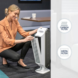 AeraMax DX5 Air Purifier - True HEPA, PlasmaTrue - 200 Sq. ft. - White