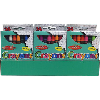 CLI Creative Arts Crayons Display - Assorted - 1 / Display Box - 