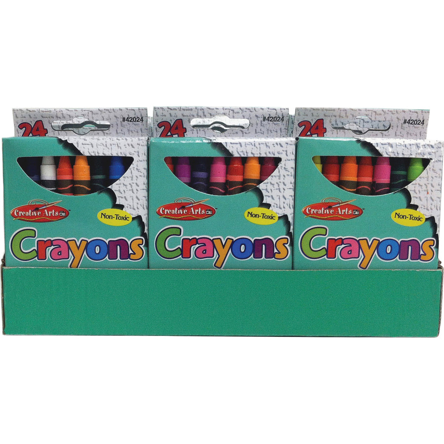 CLI Creative Arts Crayons Display - Assorted - 1 / Display Box - 