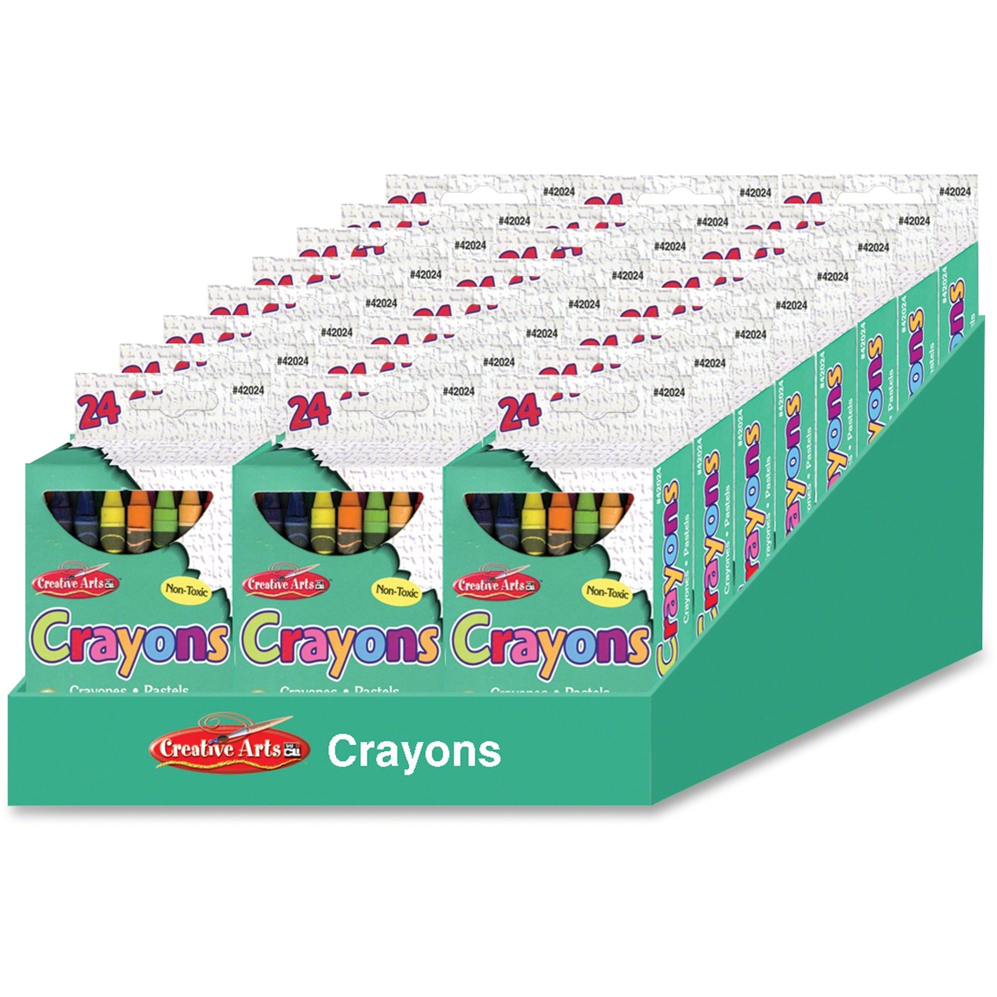 CLI Creative Arts Crayons Display - Assorted - 1 / Display Box - 