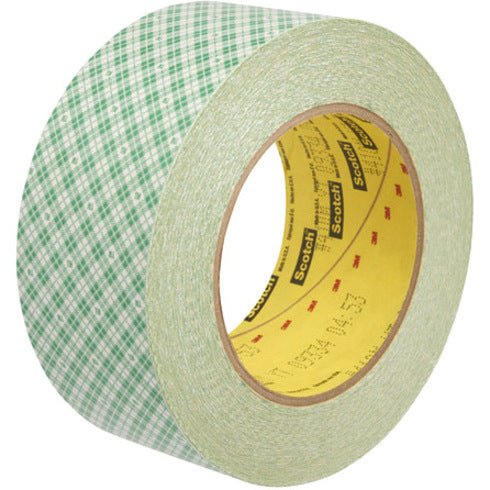 Scotch Double-Coated Paper Tape - 36 yd Length x 2" Width - 6 mil Thickness - 3" Core - Kraft - Rubber Backing - Chemical Resistant, Temperature Resistant, Moisture Resistant, UV Resistant - For General Purpose, Multipurpose - 1 / Roll - Natural