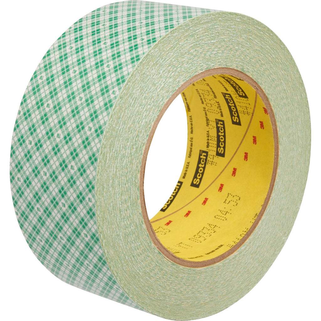 Scotch Double-Coated Paper Tape - 36 yd Length x 2" Width - 6 mil Thickness - 3" Core - Kraft - Rubber Backing - Chemical Resistant, Temperature Resistant, Moisture Resistant, UV Resistant - For General Purpose, Multipurpose - 1 / Roll - Natural