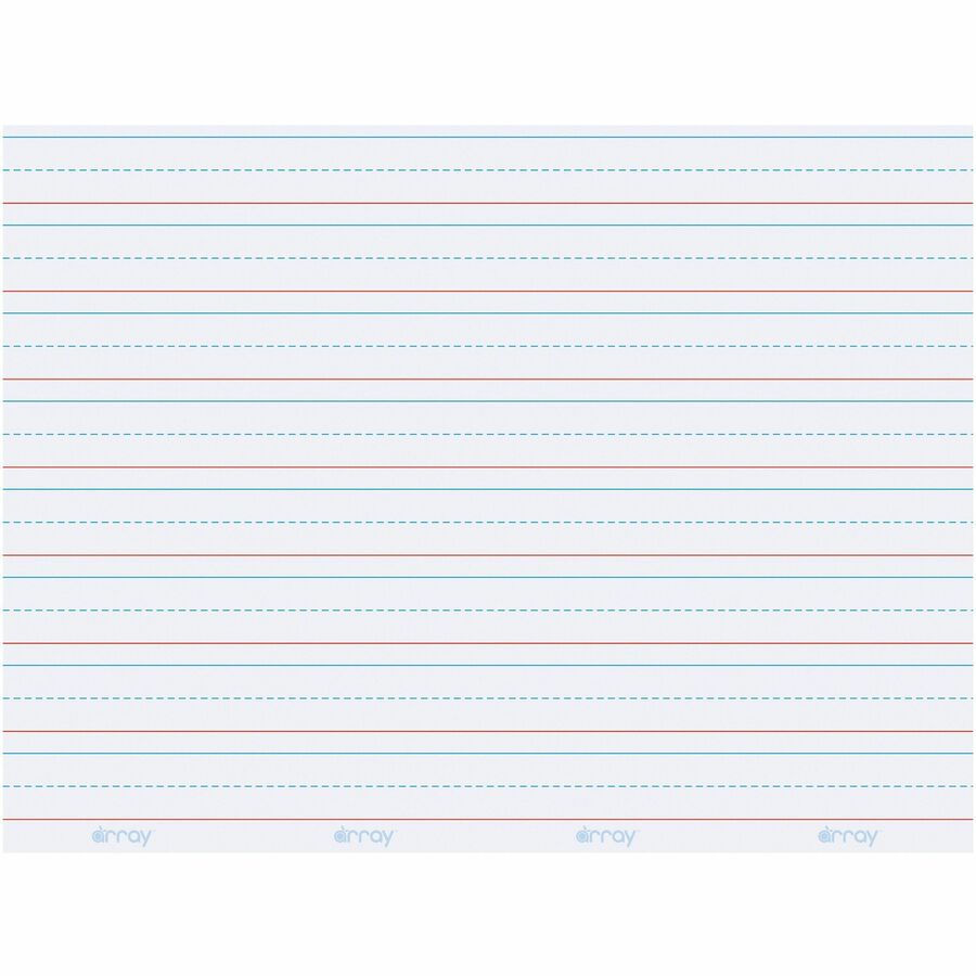 GoWrite! Dry Erase Learning Board - Dry-erase, Two-Sided, 3/4" Rule/Plain - 11" Width x 8.25" Height - White Surface - Rectangle - No - 30 / Pack - 