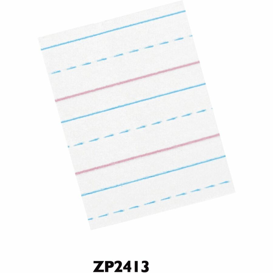 zaner-bloser-pacon-broken-midline-sulphite-paper-500-sheets-050-ruled-8-x-10-1-2-white-paper-500-ream_paczp2413 - 4