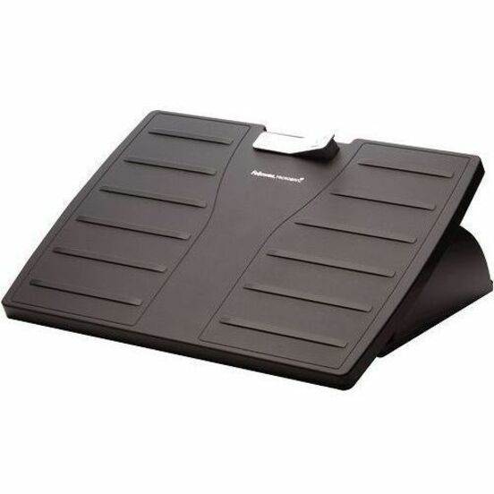 Fellowes Office Suites Adjustable Footrest - 30deg Tilt - Black, Silver
