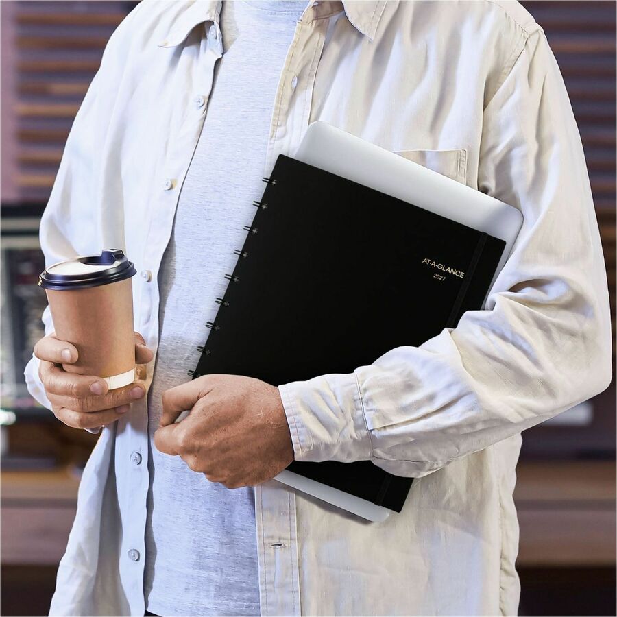 At-A-Glance Move-A-Page Weekly/Monthly Appointment Book - Julian Dates - Weekly, Monthly - 12 Month - January 2024 - January 2025 - 7:00 AM to 8:00 PM - Quarter-hourly, 7:00 AM to 5:45 PM - Quarter-hourly - 1 Week, 1 Month Double Page Layout - 8 3/4