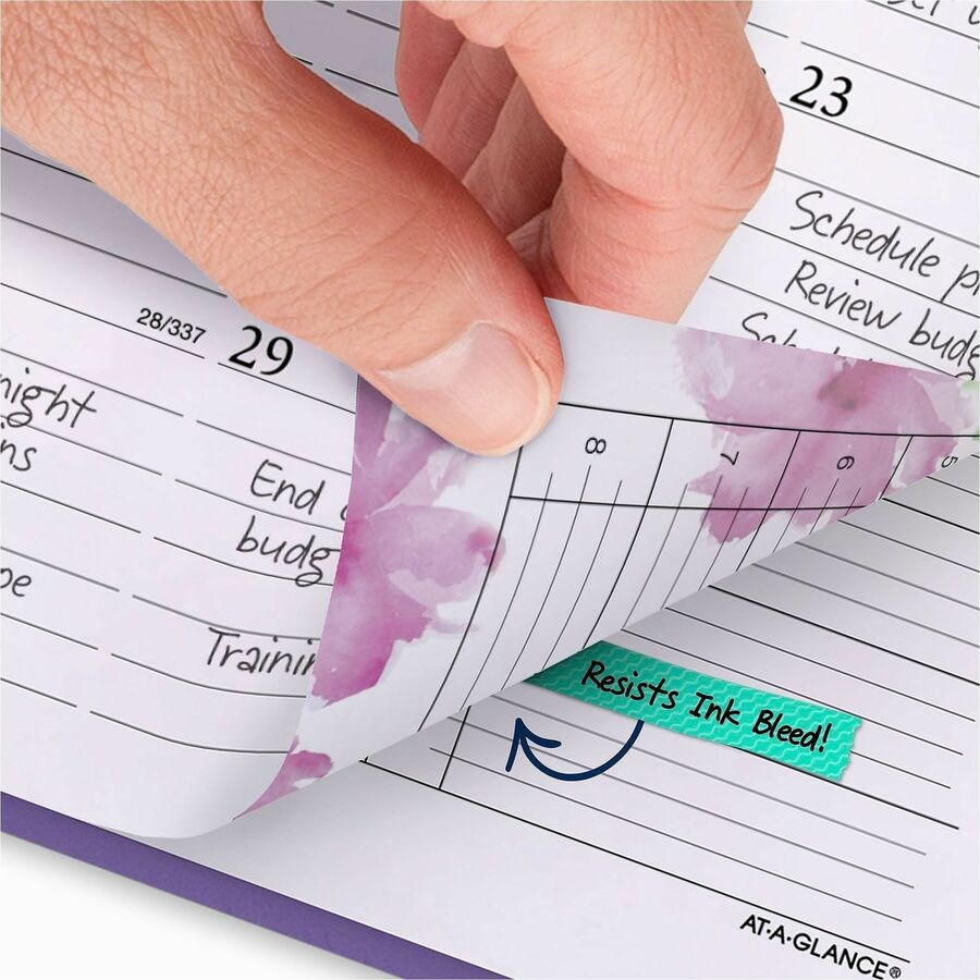 Beautiful Day Weekly/Monthly Planner, Vertical-Column Format, 11 x 8.5, Purple Cover, 13-Month (Jan to Jan): 2024 to 2025
